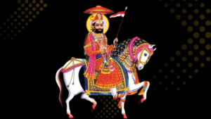 घोड़े पर सवार बाबा रामदेव जी का चित्र